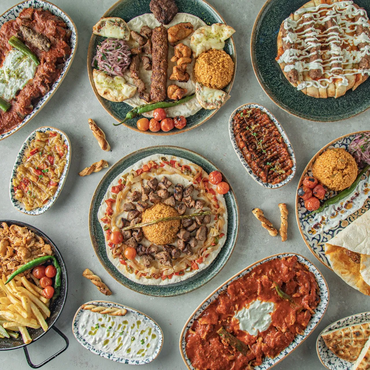Turkish mezze and grills from the à la carte menu