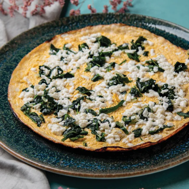 Spinach & Ezine Cheese Omelet